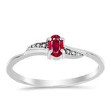 Ezüst Gyűrű Madagaszkári Rubinnal