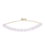 Arannyal Bevont Ezüst Karkötő Szivárvány Holdkővel