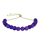 Arannyal Bevont Ezüst Karkötő Marokkói Ametiszttel