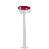 Ezüst Gyűrű Madagaszkári Rubinnal