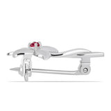 Ezüst Bross Madagaszkári Rubinnal