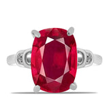 Ezüst Gyűrű Madagaszkári Rubinnal