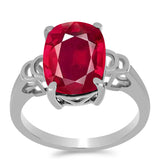 Ezüst Gyűrű Madagaszkári Rubinnal
