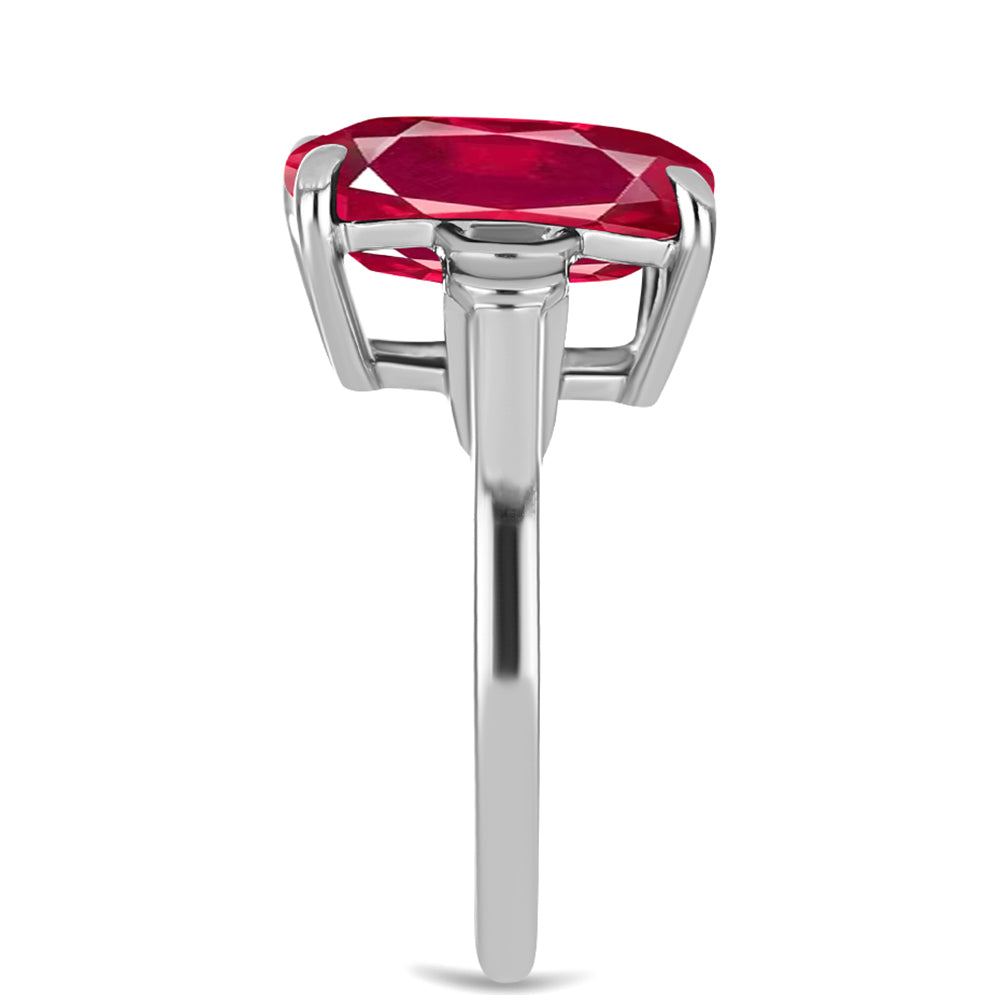 Ezüst Gyűrű Madagaszkári Rubinnal