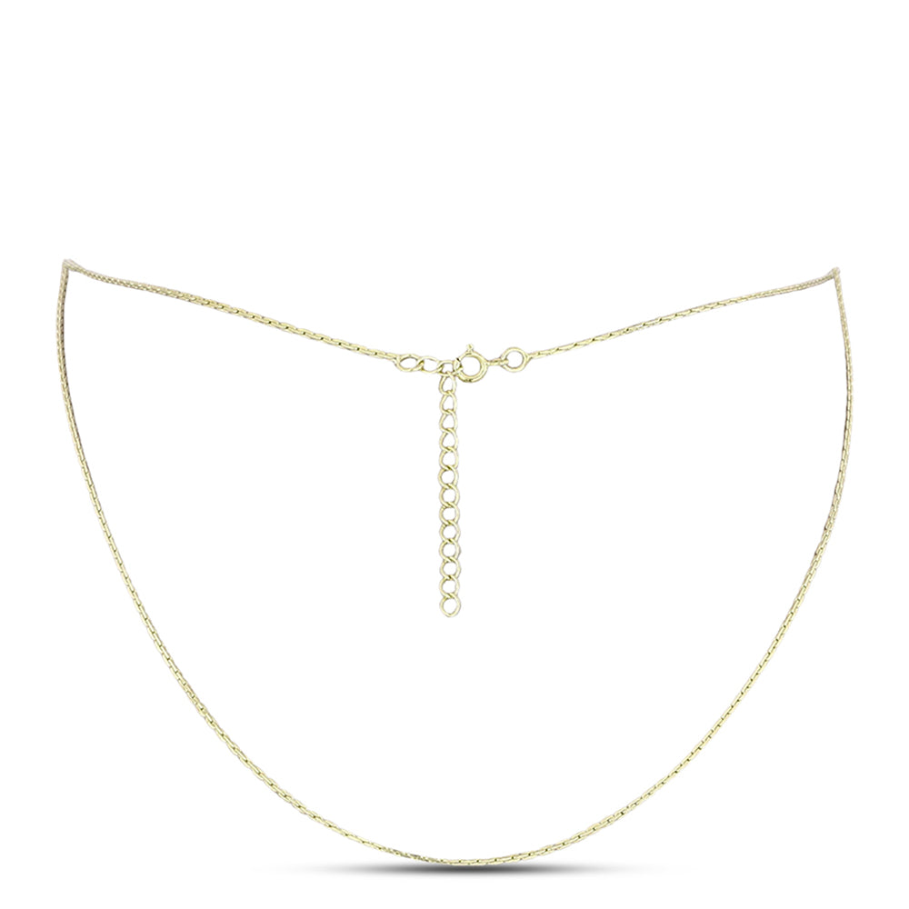 Arannyal Bevont Ezüst Lánc