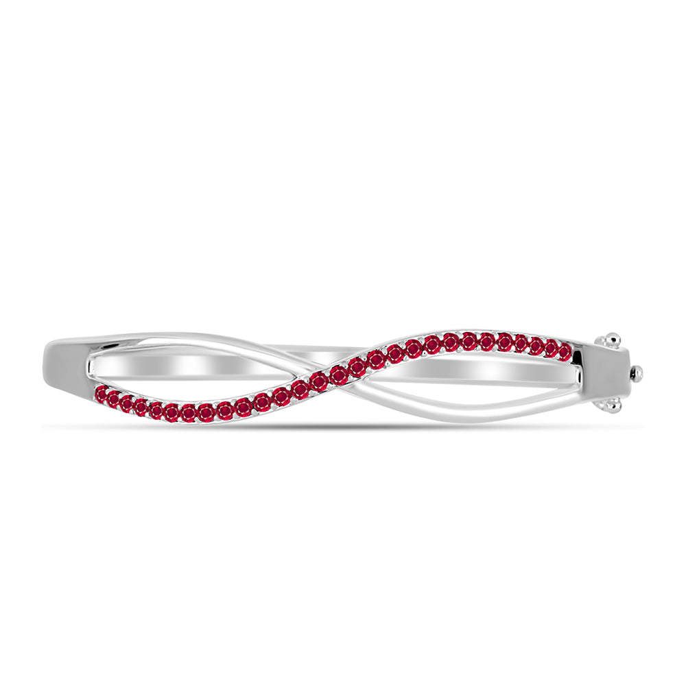 Ezüst Karperec Madagaszkári Rubinnal