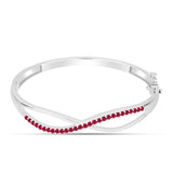 Ezüst Karperec Madagaszkári Rubinnal