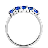 Kereszt Ezüst Szett Ausztrál Kék Zafírral ( Fülbevaló+Gyűrű+Medál )