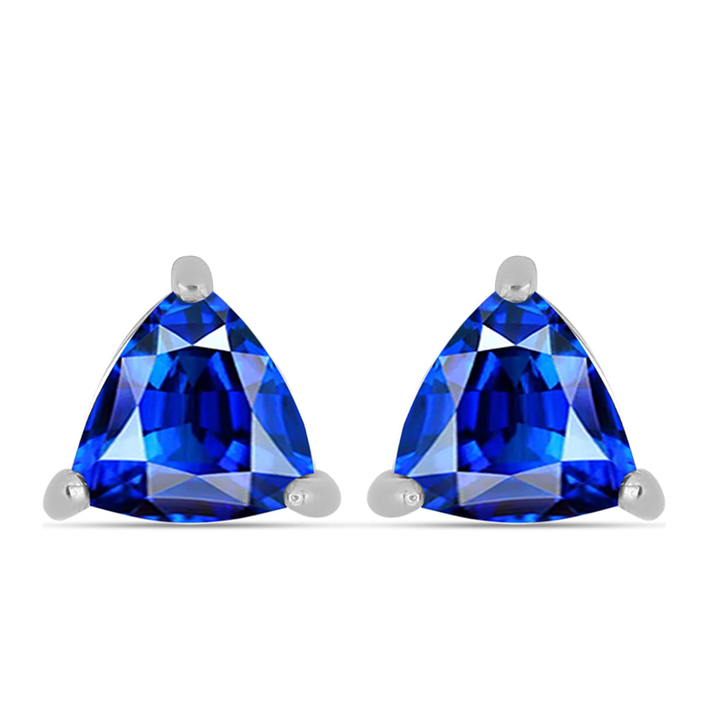 Ezüst Fülbevaló Ausztrál Kék Zafírral