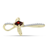 Kereszt Arannyal Bevont Ezüst Medál Barton Gránáttal és Fehér Topázzal