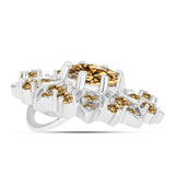 Ezüst Medál Pezsgő Moissanite-tal