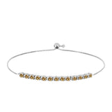 Ezüst Karkötő Pezsgő Moissanite-tal
