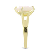 Arannyal Bevont Ezüst Gyűrű Gyöngyházzal