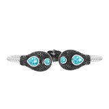 Ezüst Karperec Paraiba Kvarccal
