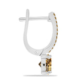 Ezüst Fülbevaló Pezsgő Moissanite-tal