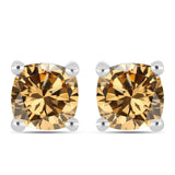 Ezüst Fülbevaló Pezsgő Moissanite-tal