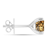 Ezüst Fülbevaló Pezsgő Moissanite-tal