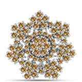 Ezüst Bross Pezsgő Moissanite-tal
