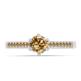 Ezüst Gyűrű Pezsgő Moissanite-tal