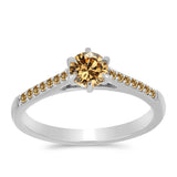 Ezüst Gyűrű Pezsgő Moissanite-tal