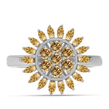 Ezüst Gyűrű Pezsgő Moissanite-tal