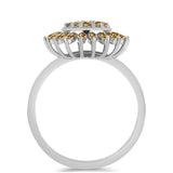 Ezüst Gyűrű Pezsgő Moissanite-tal