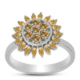 Ezüst Gyűrű Pezsgő Moissanite-tal