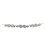 Ezüst Karkötő Pezsgő Moissanite-tal