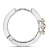 Ezüst Fülbevaló Pezsgő Moissanite-tal