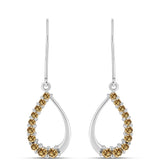 Ezüst Fülbevaló Pezsgő Moissanite-tal