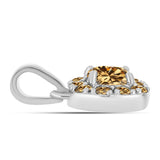 Ezüst Medál Pezsgő Moissanite-tal