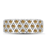 Ezüst Gyűrű Pezsgő Moissanite-tal