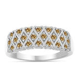 Ezüst Gyűrű Pezsgő Moissanite-tal