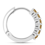 Ezüst Fülbevaló Pezsgő Moissanite-tal