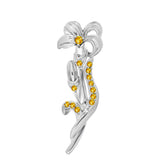 Ezüst Bross Rio Golden Citrinnel