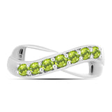 Ezüst Gyűrű Changbai Peridottal