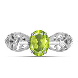 Ezüst Gyűrű Changbai Peridottal