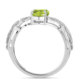 Ezüst Gyűrű Changbai Peridottal