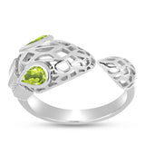 Ezüst Gyűrű Changbai Peridottal