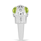 Ezüst Gyűrű Changbai Peridottal