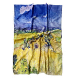 Pamut Sál-Kendő, 70 cm x 180 cm, Van Gogh - Haystacks - Multilady.hu