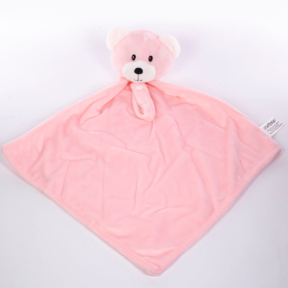 Babatakaró szundikendővel, mérete: 90 X 75 cm; csomag tartalmazza a szundikendőt, színe: rózsaszín