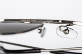 Emporia Italy - Pilóta Napszemüveg "FŐNÖK", polarizált napszemüveg tokkal és tisztítókendővel, sötétszürke lencsék, ezüst színű keret