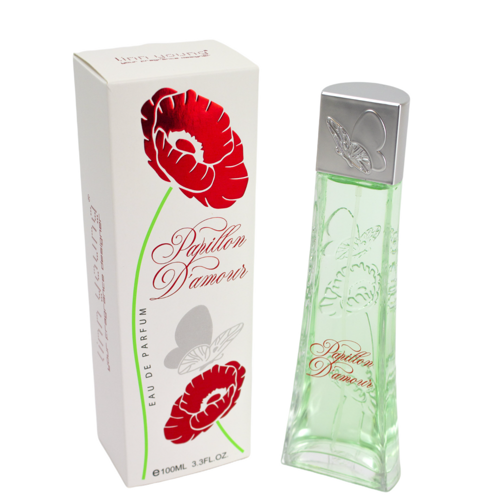 100 ml Eau de Perfume PAPILLON D’AMOUR Keleti Virágos Illat Nőknek, 10% illatolaj tartalommal