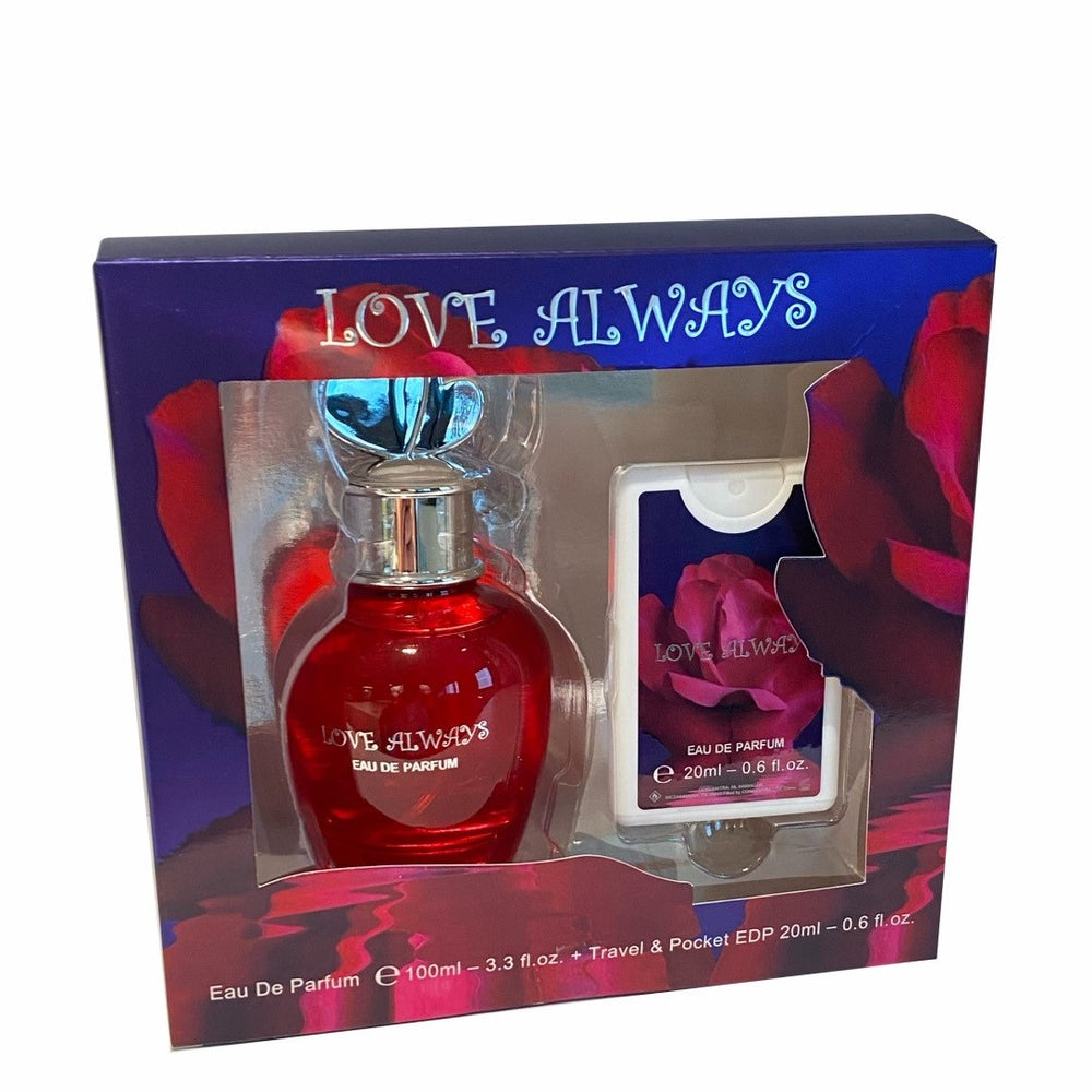 100 ml + 20 ml Eau de Perfume "LOVE ALWAYS" Virágos - Gyümölcsös Illat Nőknek
