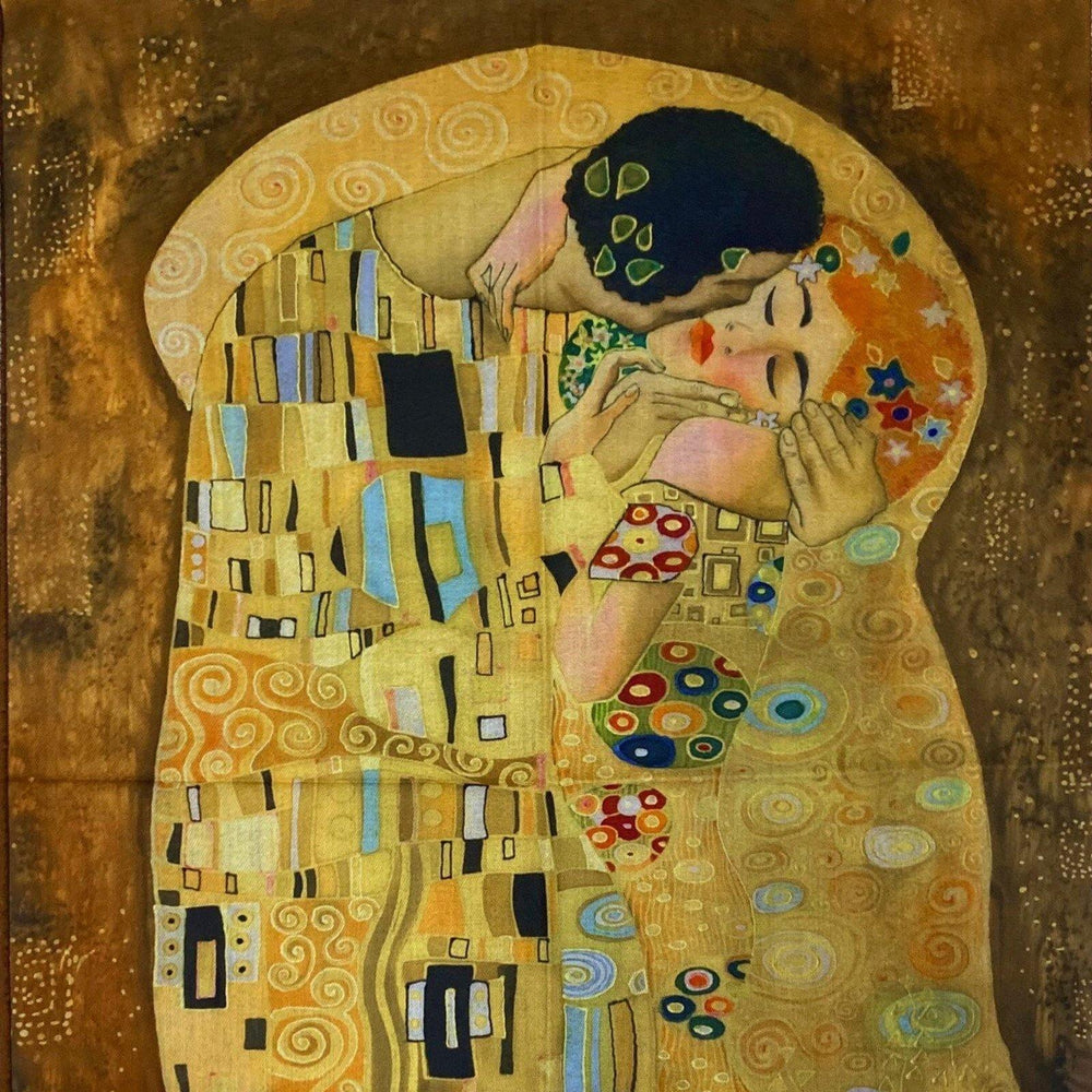 Gyapjú Sál-Kendő, 70 cm x 180 cm, Klimt - The Kiss - Multilady.hu