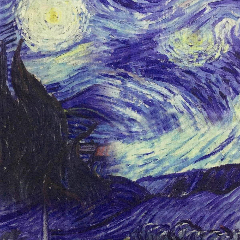 Gyapjú Sál-Kendő, 70 cm x 180 cm, Van Gogh - Starry Night - Multilady.hu