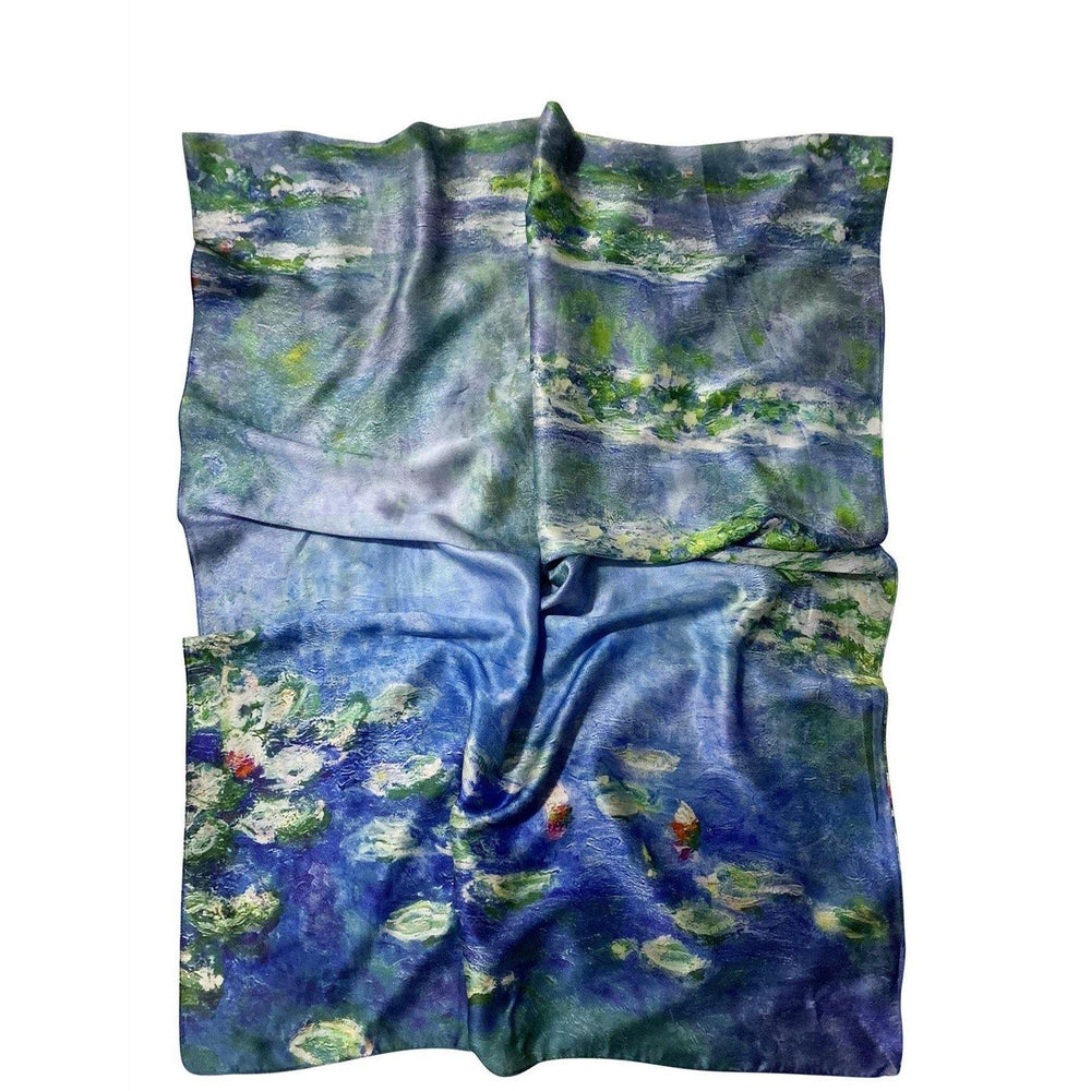 Selyem Sál-Kendő, 70 cm x 180 cm, Claude Monet - Water Lilies - Multilady.hu