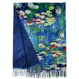Gyapjú Sál-Kendő, 70 cm x 180 cm, Monet-Water Lilies Painting - Multilady.hu