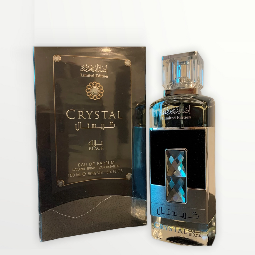 100 ml Eau de Perfume Crystal Black Szantál és Oud Illat Férfiaknak - Multilady.hu